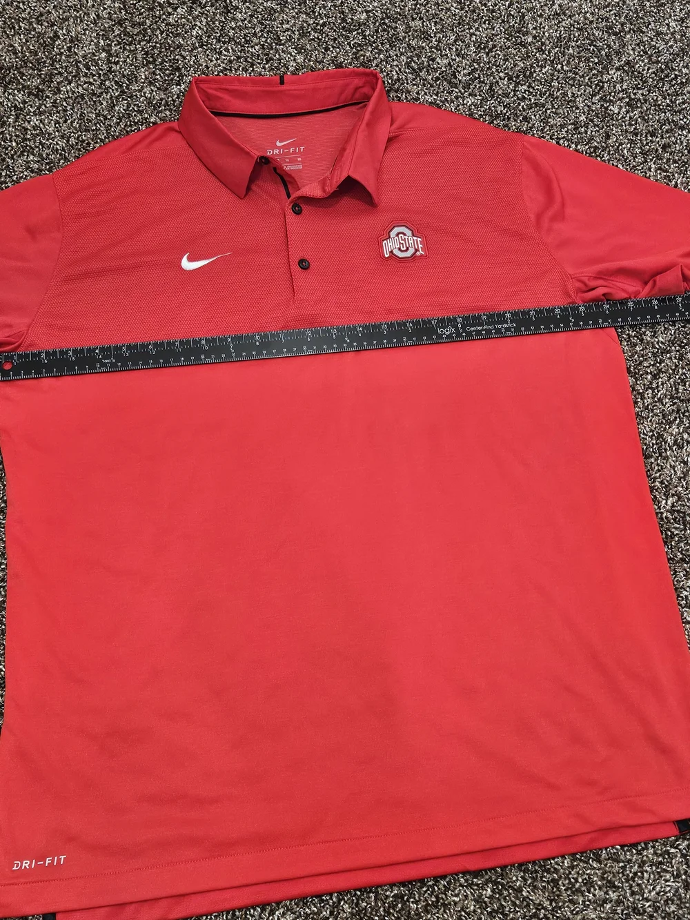 Mens Ohio State Polo Shirt Size XL Nike Dri-FIT